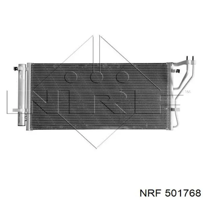 Radiador refrigeración del motor 501768 NRF