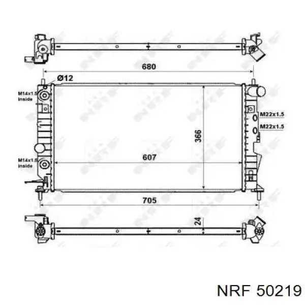 50219 NRF радиатор