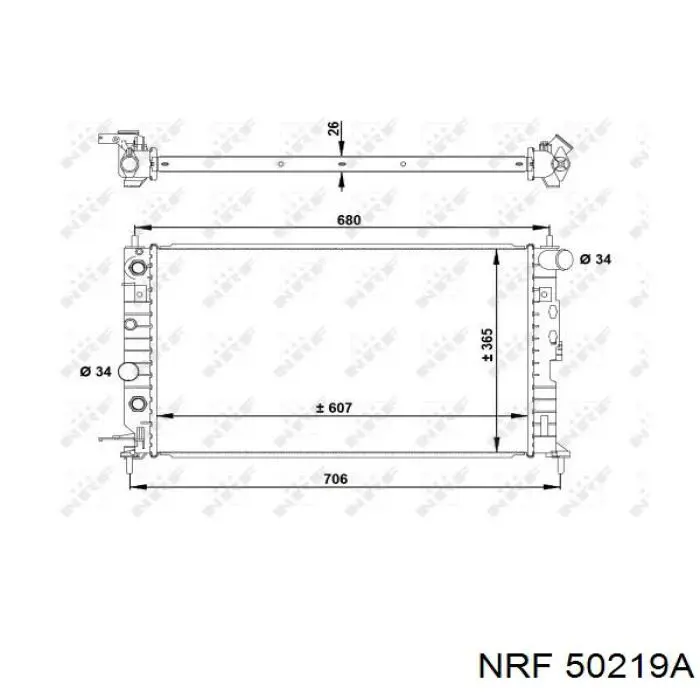 Радиатор 602079 Hart