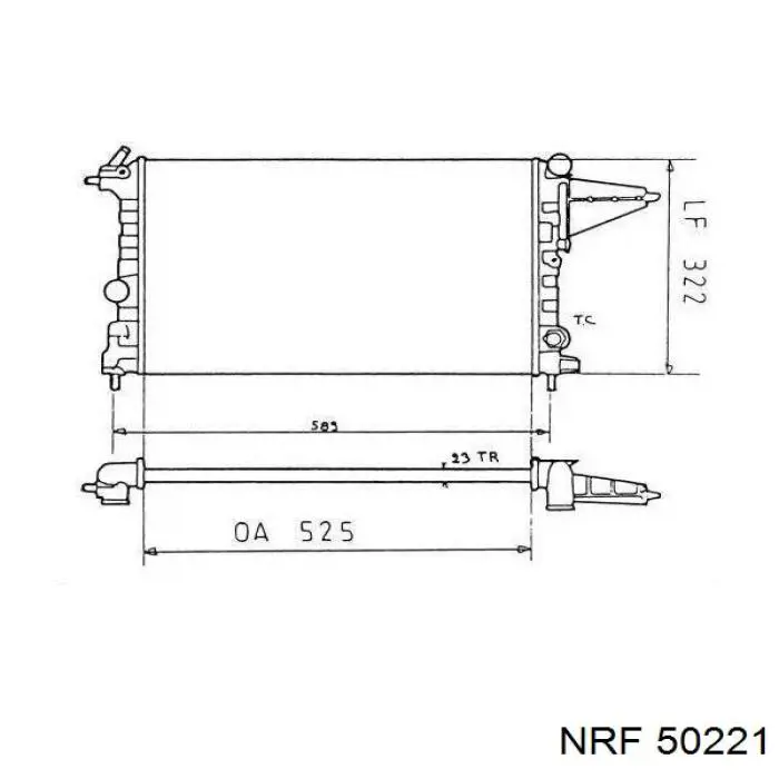 Радиатор 50221 NRF