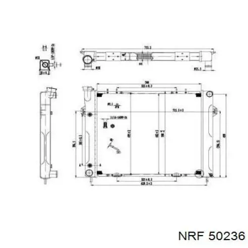 Радиатор 50236 NRF