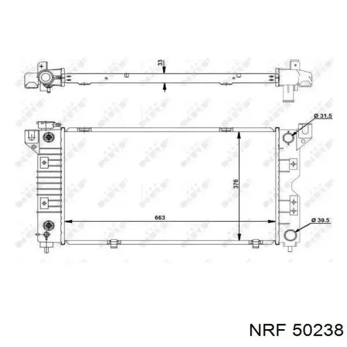 50238 NRF радиатор