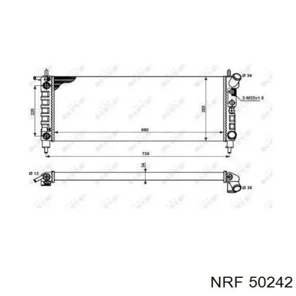 50242 NRF радиатор