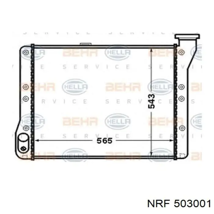 Радиатор охлаждения двигателя NRF 503001 цена, от 403.00 USD