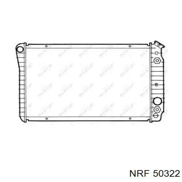 Радиатор 50322 NRF