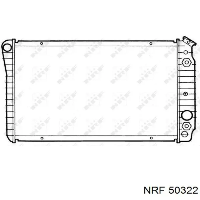 Radiador refrigeración del motor 50322 NRF