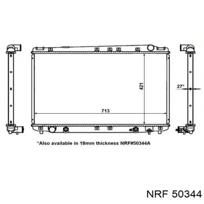 Радиатор охлаждения NRF 50344