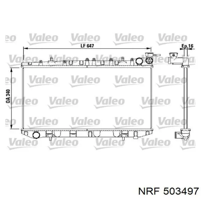 503497 NRF Радиатор основной