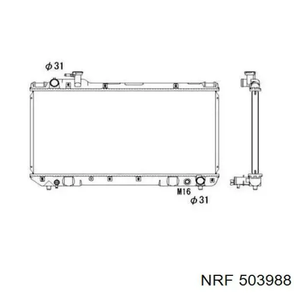 503988 NRF радиатор
