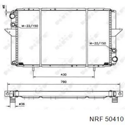 Радиатор 50410 NRF