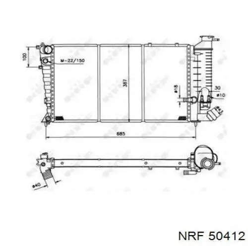 Радиатор CR170000S Mahle Original