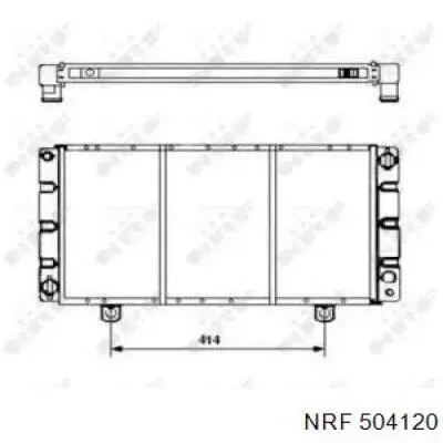 Радиатор 504120 NRF