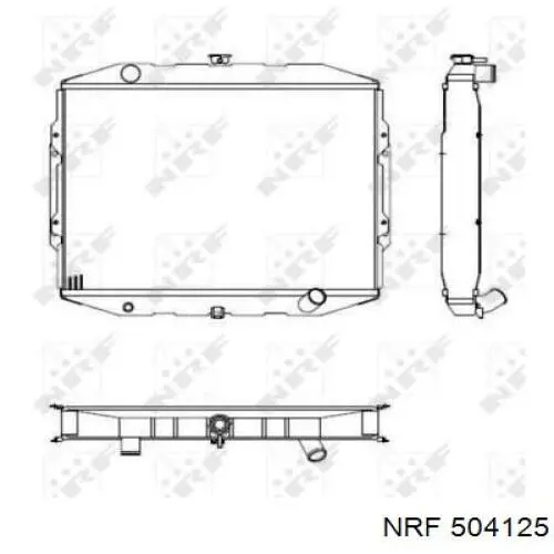 Радиатор охлаждения двигателя NRF 504125 цена, от 175.64 USD