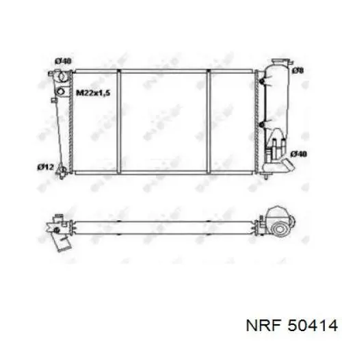 50414 NRF радиатор