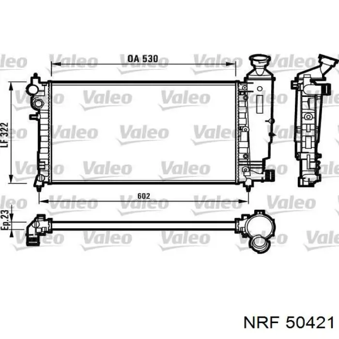 Купить 50421 NRF Радиатор водяной