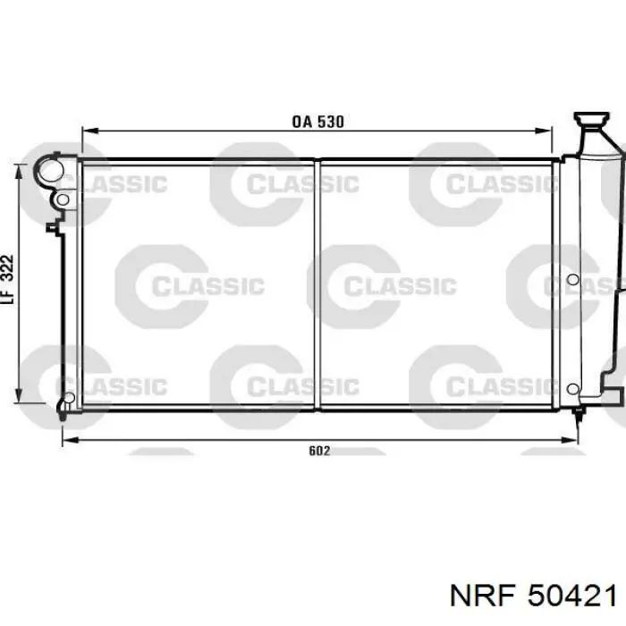 Радиатор 50421 NRF