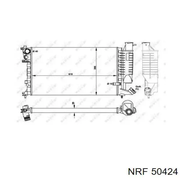 50424 NRF радиатор