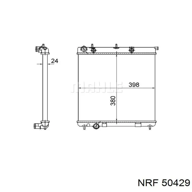 50429 NRF Радиатор основной