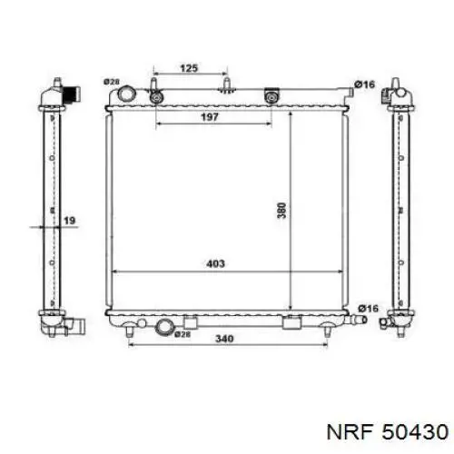 50430 NRF радиатор