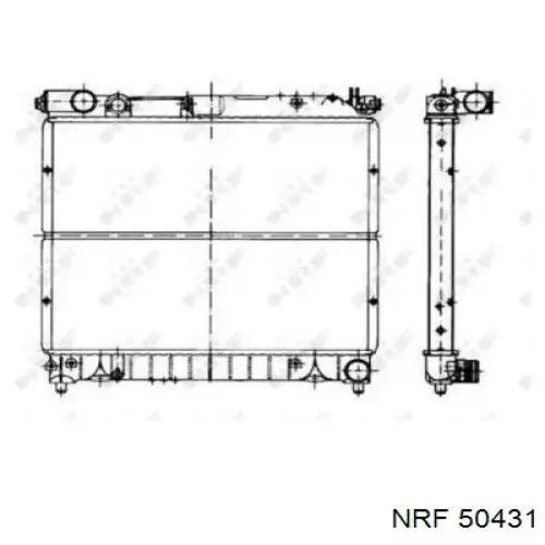 Радиатор охлаждения NRF 50431