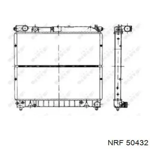 Радиатор 50432 NRF