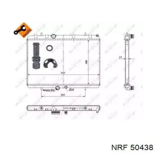 50438 NRF радиатор