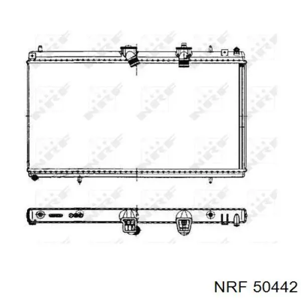 Купить 50442 NRF Радиатор водяной