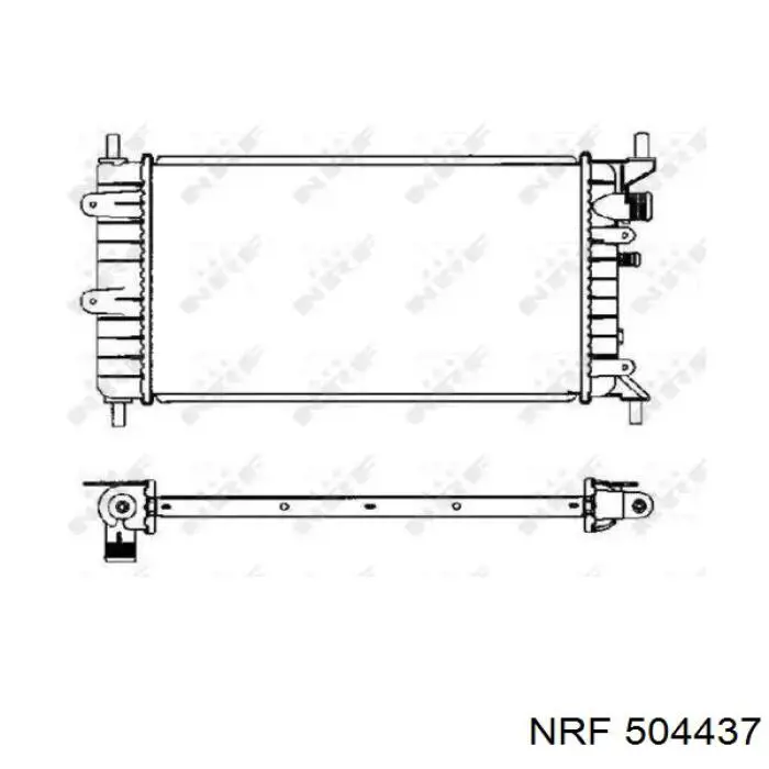 Радиатор 504437 NRF