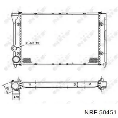 Радиатор 50451 NRF