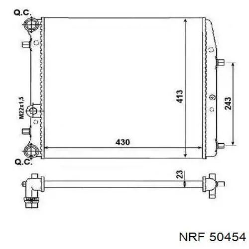 Купить 50454 NRF Радиатор водяной
