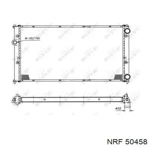 Радиатор 50458 NRF