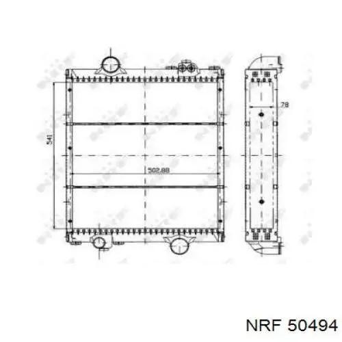Радиатор охлаждения NRF 50494