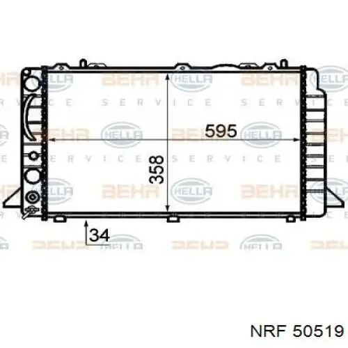 Радиатор 50519 NRF