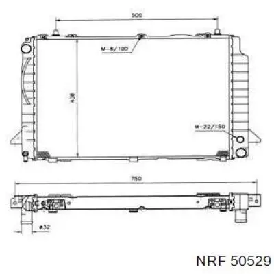 Радиатор 50529 NRF