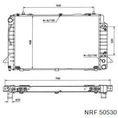 Радиатор 50530 NRF