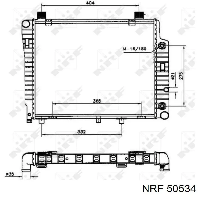 50534 NRF радиатор
