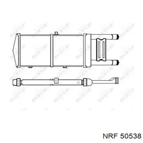 Радиатор охлаждения двигателя дополнительный 50538 NRF