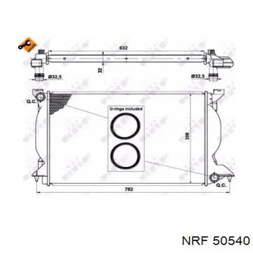 50540 NRF радиатор