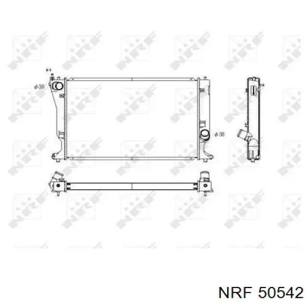 Купить 50542 NRF Радиатор водяной