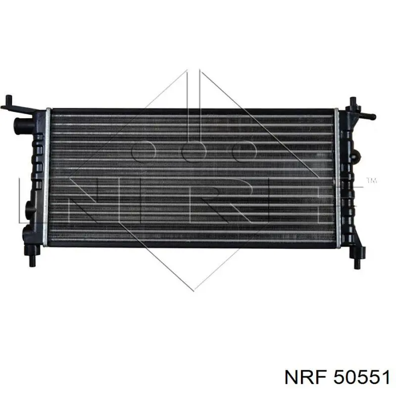 Radiador refrigeración del motor 50551 NRF