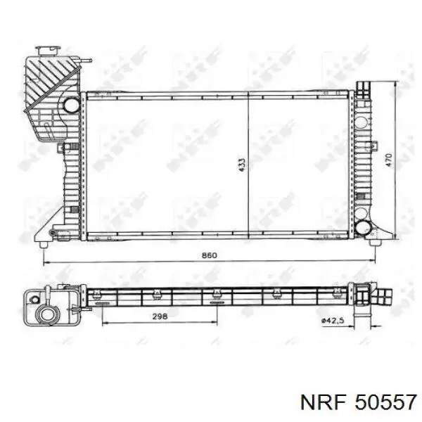 50557 NRF радиатор