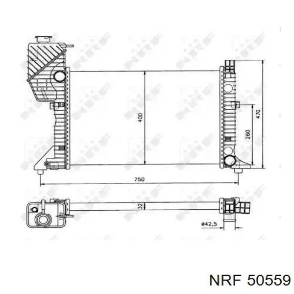 50559 NRF радиатор