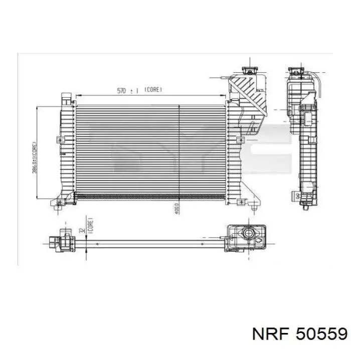 50559 NRF Радиатор основной