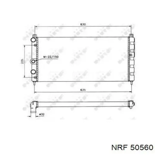50560 NRF радиатор