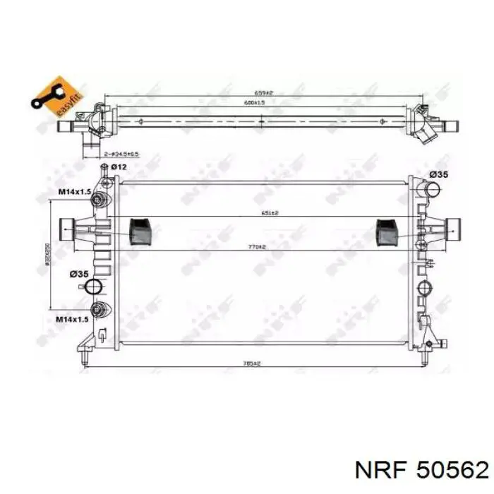 50562 NRF радиатор
