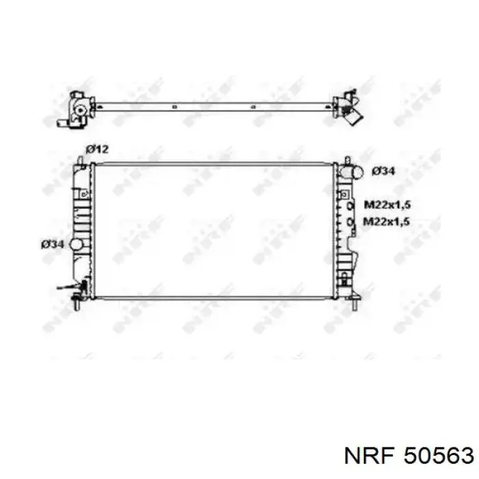 50563 NRF радиатор