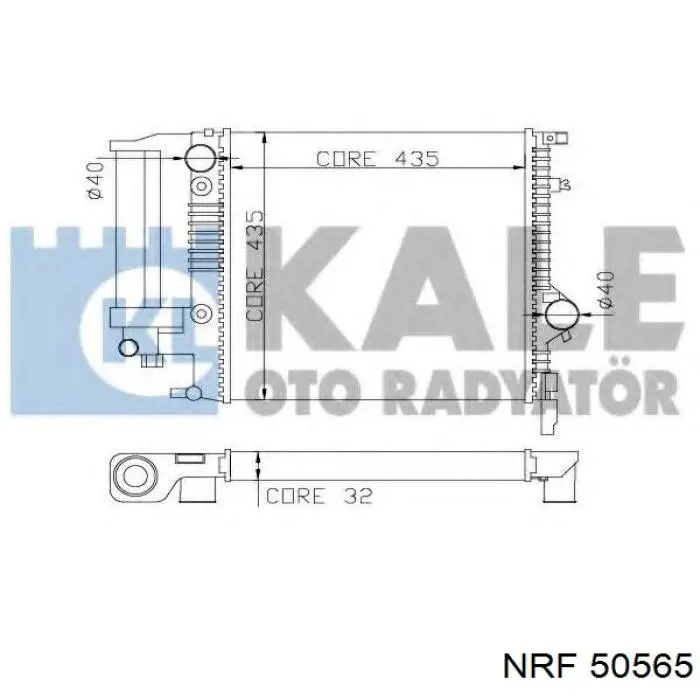 Купить 50565 NRF Радиатор водяной