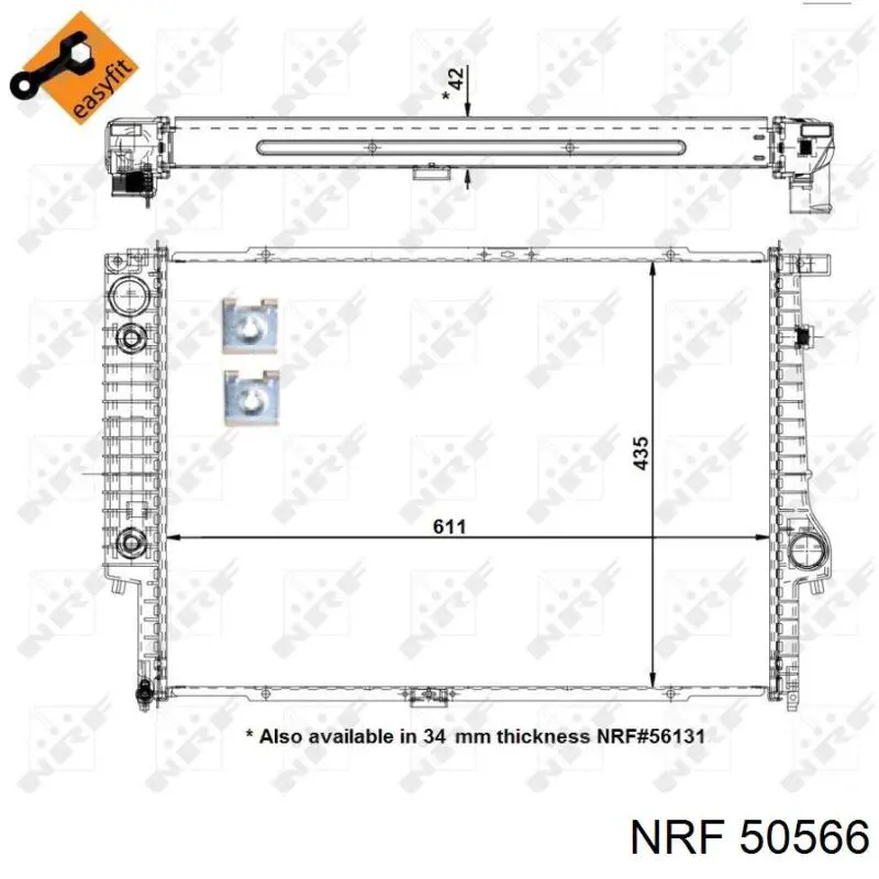 50566 NRF радиатор