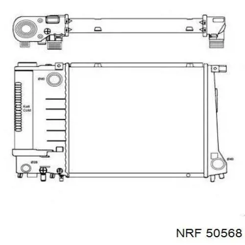 Радиатор 50568 NRF