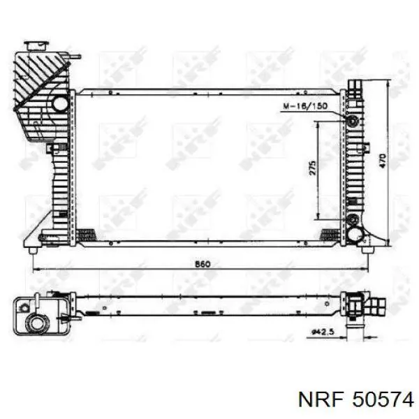 50574 NRF радиатор
